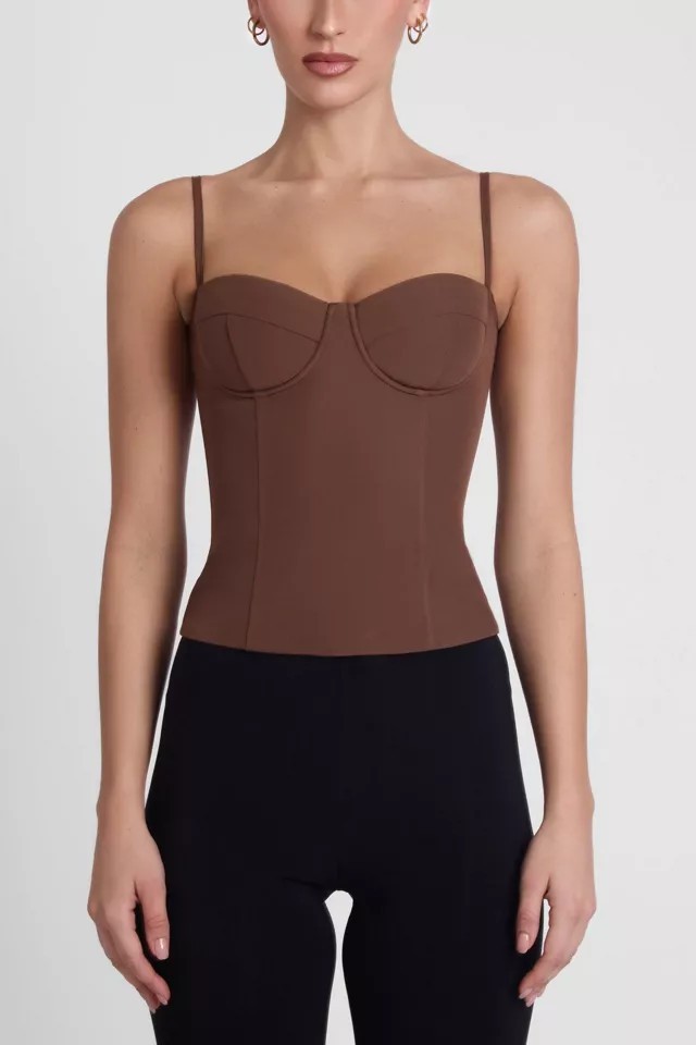 LEAU Bali Bustier Corset Top in Black, Women's at Urban Outfitters | Urban Outfitters (US and RoW)