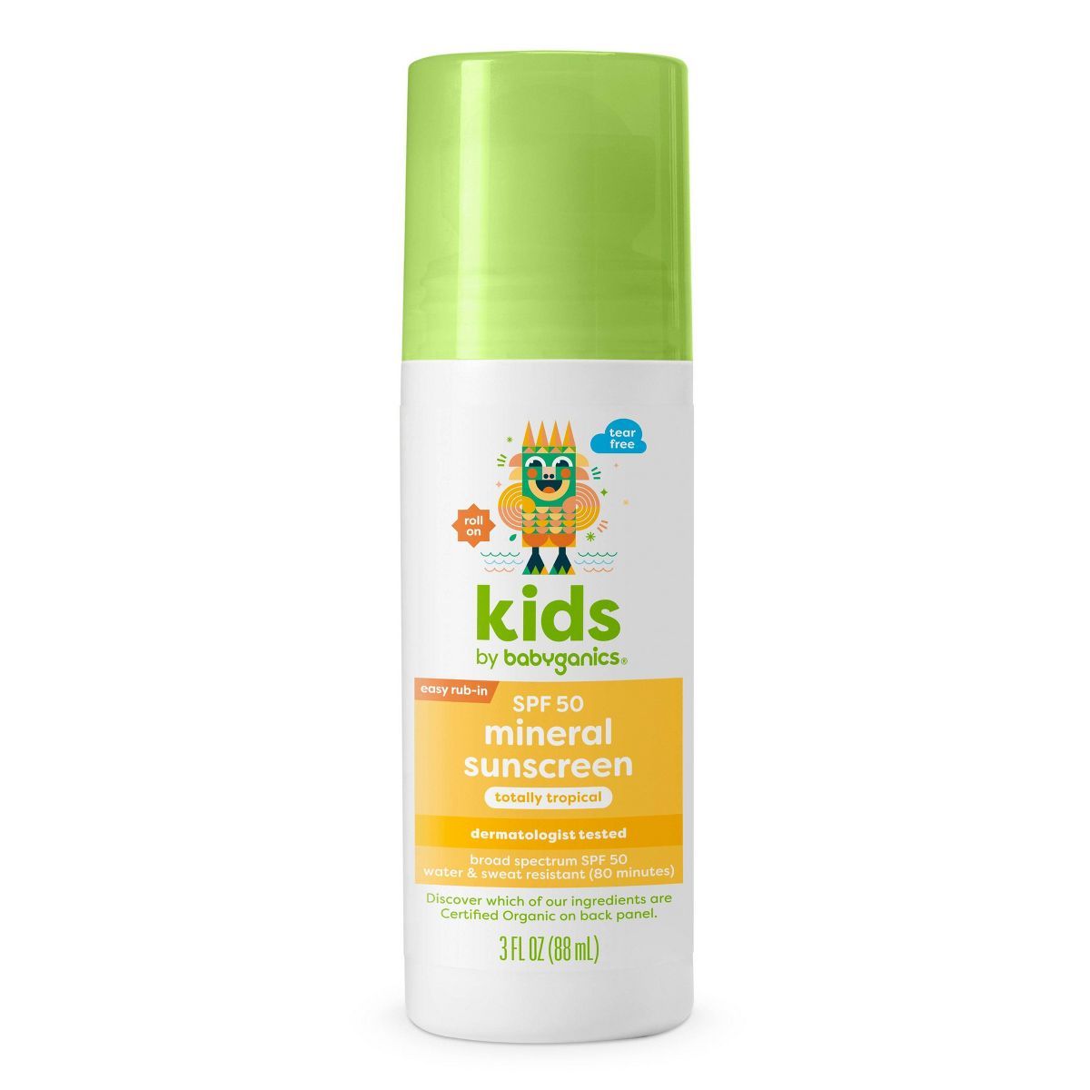 Babyganics Kids' Sunscreen Roller Ball - SPF 50 - 3 fl oz | Target