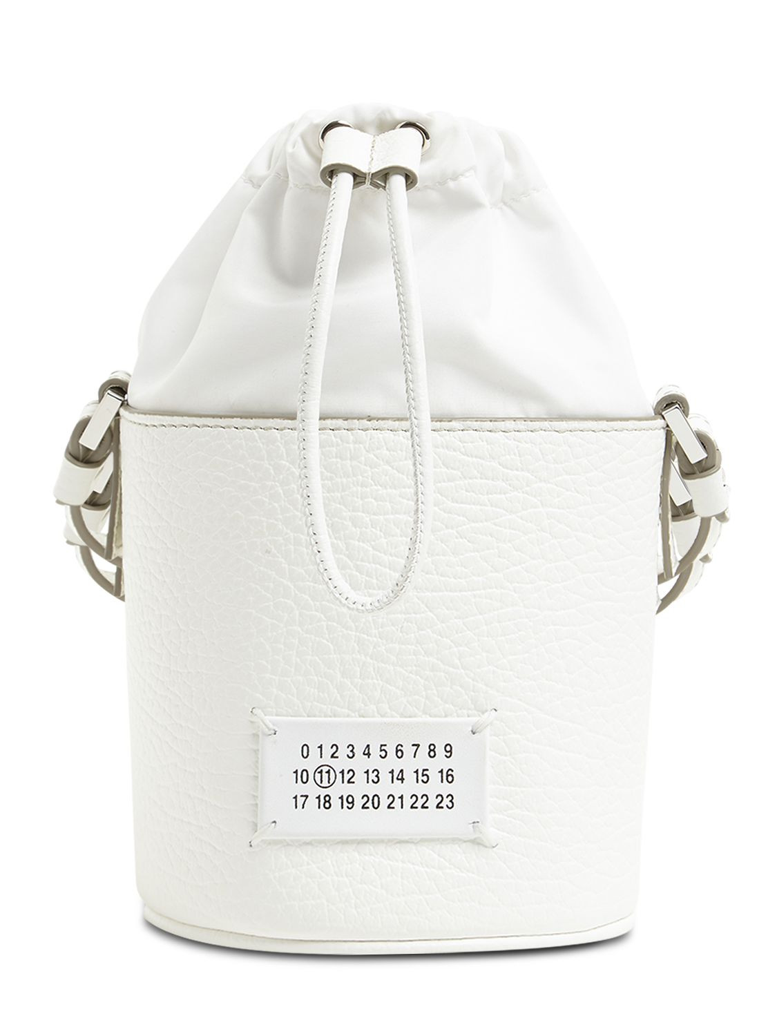 5AC MINI GRAINED LEATHER BUCKET BAG | Luisaviaroma