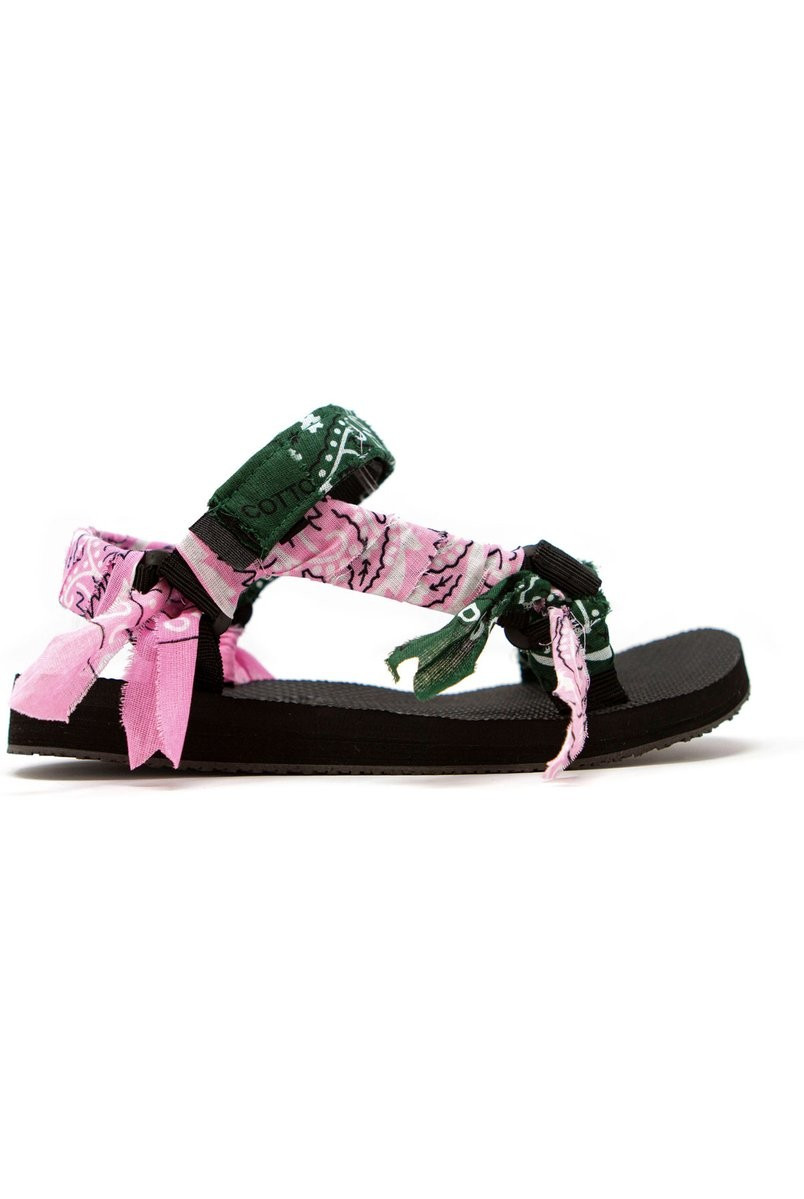 Trekky Pink Green Bandana | Oxygen Boutique