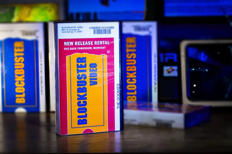 Vintage RED Blockbuster VHS Tape Case | New Release Movie Rental Prop | 90s Nostalgia Collectible... | Etsy (US)