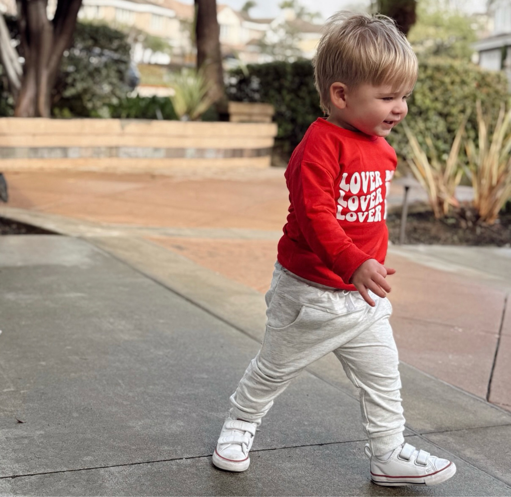 How cute is this toddler two piece set 🥹 My lover boy! Also, love these converse sneakers for toddlers! 

#LTKFamily #LTKKids #LTKBaby