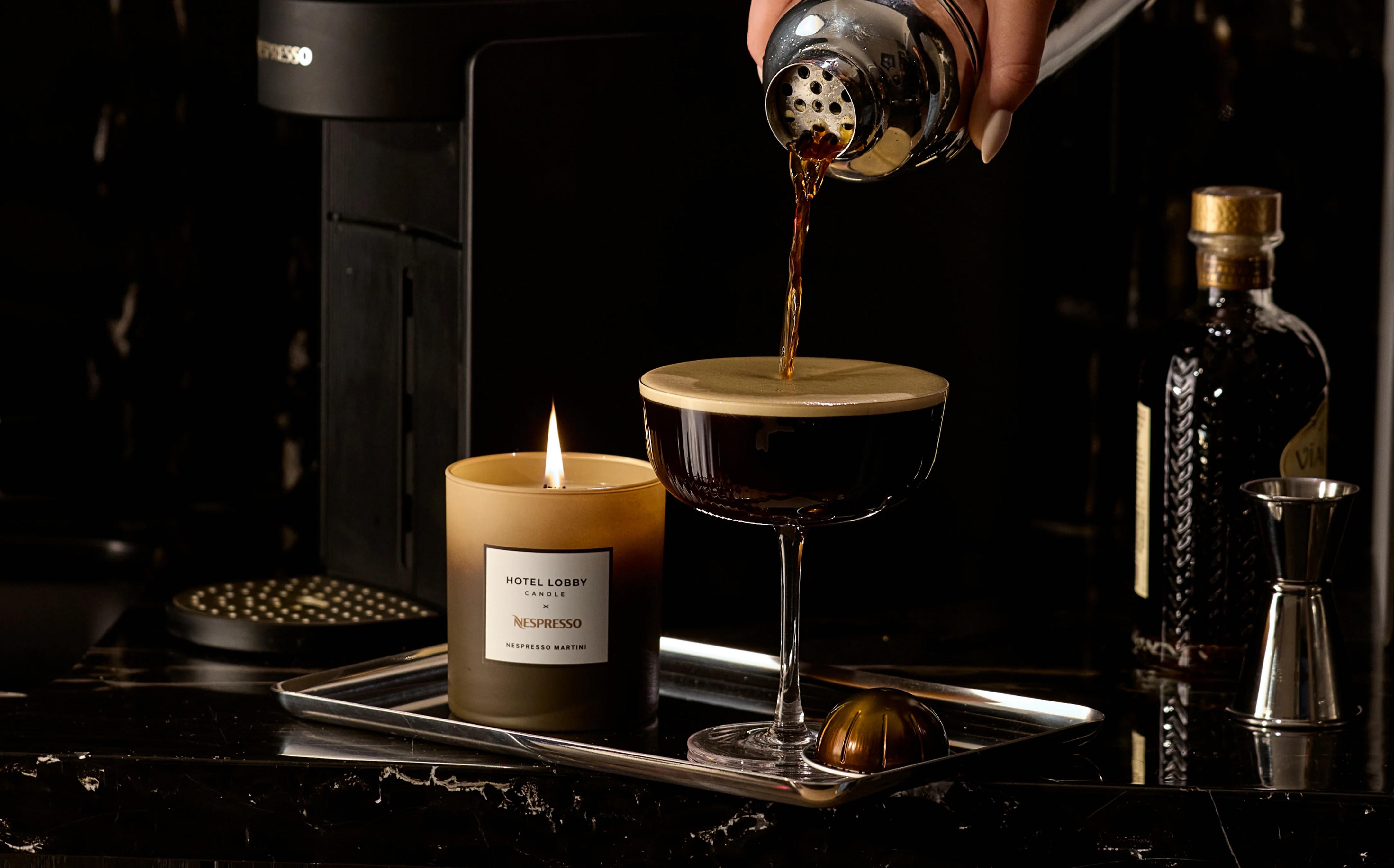 Nespresso Martini Candle | Hotel Lobby Candle