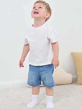 Zaples Grip Crew Socks with Non Slip/Anti Skid Soles for Baby Infants Toddlers Kids Boys Girls | Amazon (US)