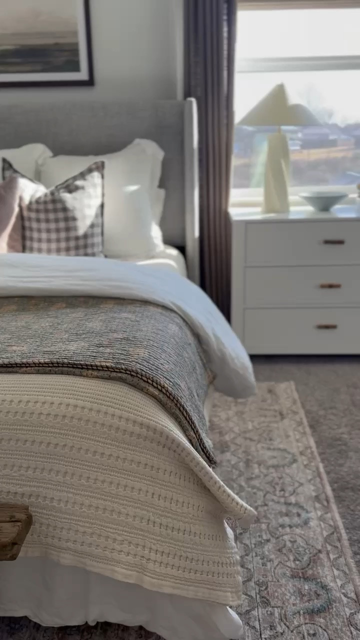 Our bedroom has received some sweet updates recently! #Gifted Aside from adding a wall treatment and new paint, we added these beautiful Bettencourt table lamps and this Carnel Waffle Blanket, both from McGee & Co. and they’re perfect! Beautiful texture, shape, and perfect for spring! You can use code CINDYCLARKINTERIORS for 10% off your purchase! 

#LTKhome #LTKstyletip