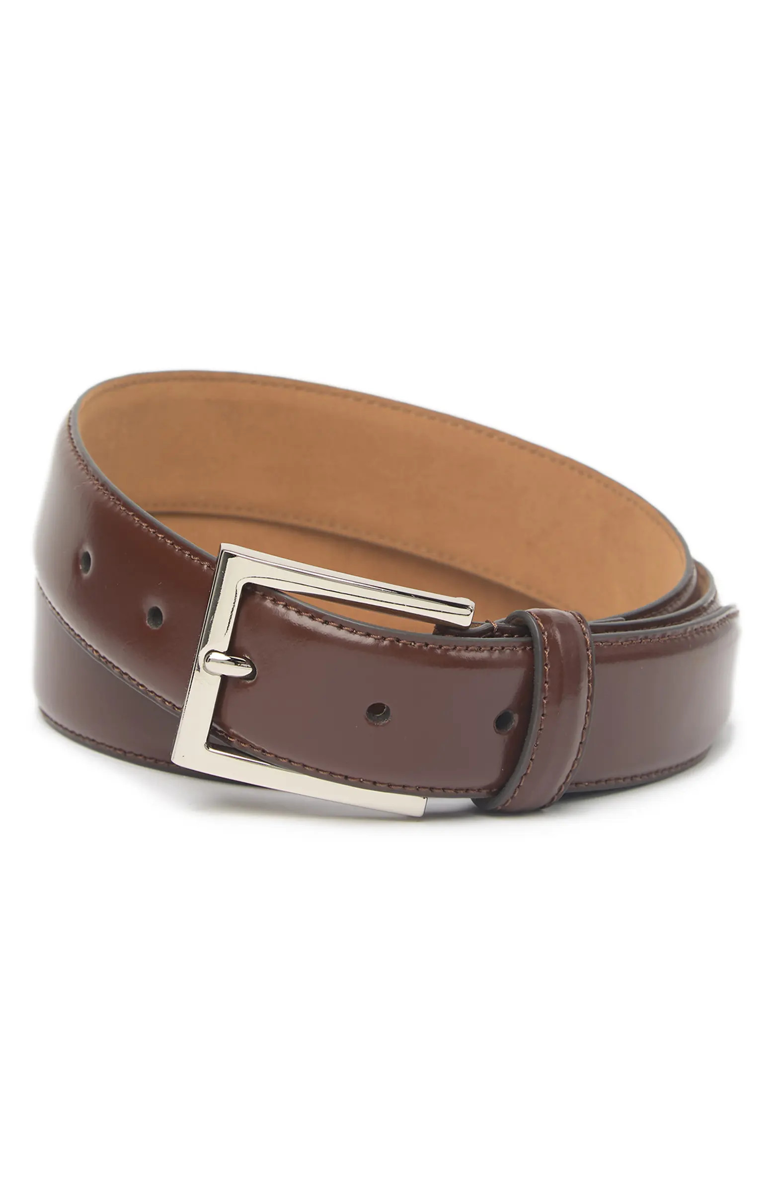 Feather Edge Leather Strap Belt | Nordstrom Rack