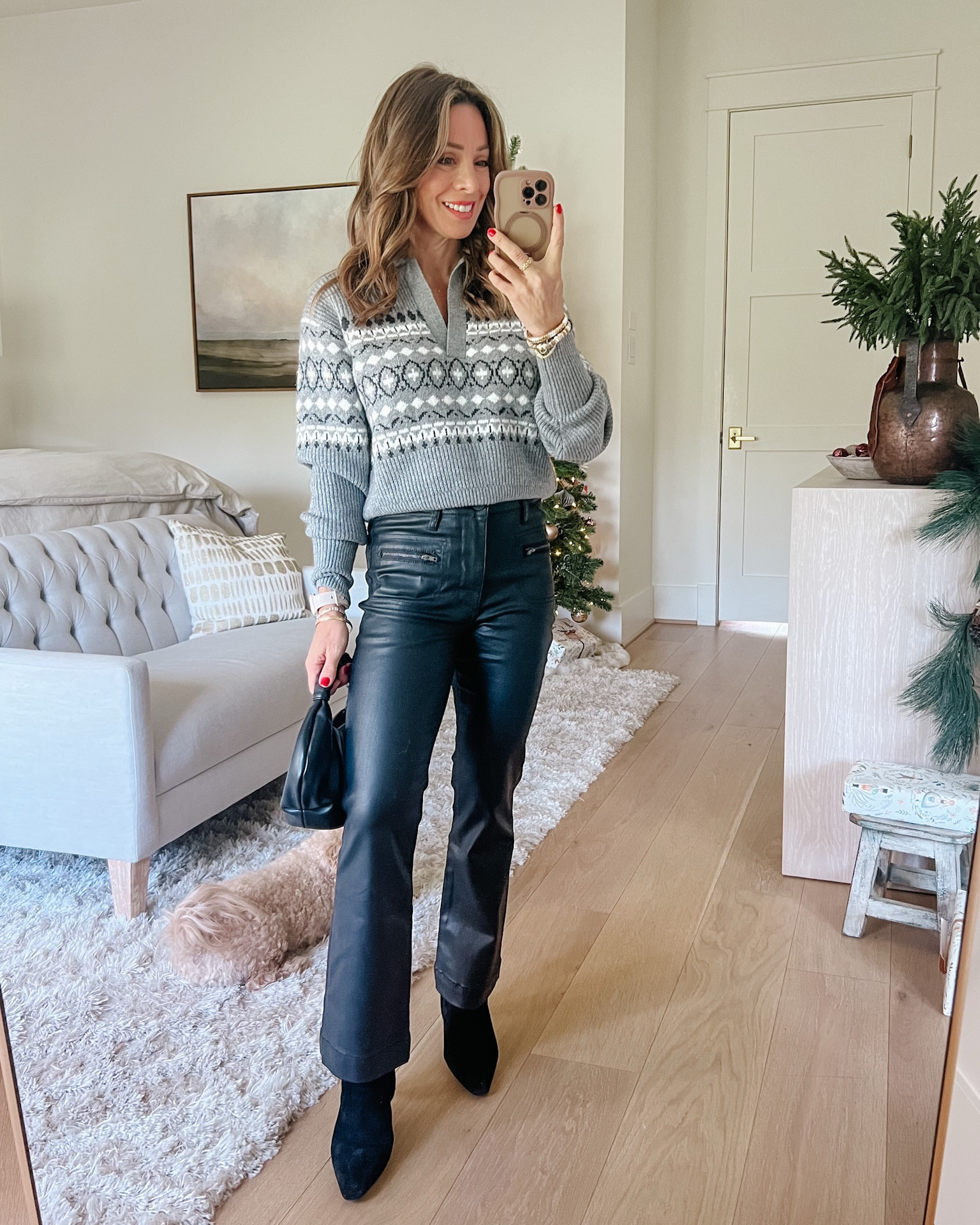 I love a good fair isle, it’s just so classic and these coated jeans dress it up in a fun way 

Sweater Fit: I’m wearing an XS

Jeans Fit: I’m wearing a 00

#LTKFindsUnder100 #LTKSaleAlert #LTKPetite