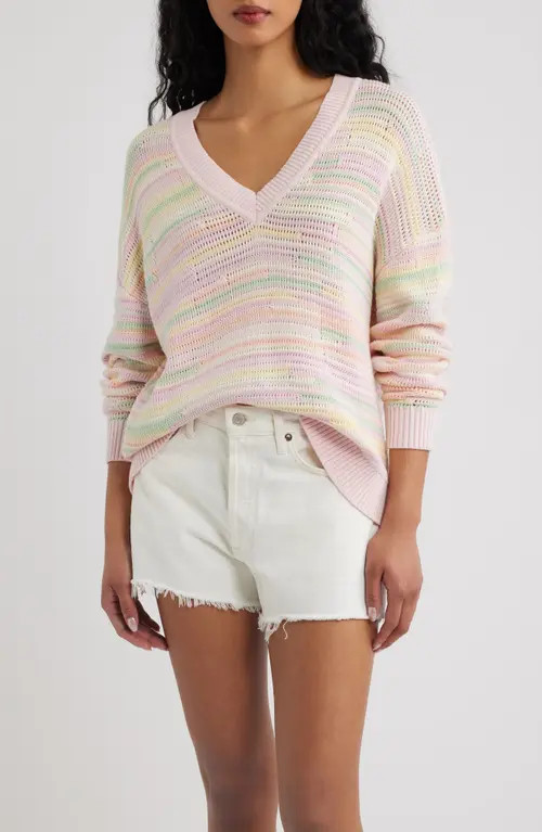 LoveShackFancy Marlieanna Sweater in Tropical Swirl at Nordstrom, Size Small | Nordstrom