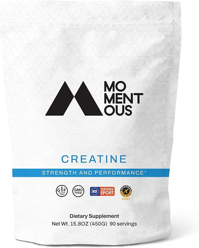 Momentous Creatine, Creapure Performance Creatine Monohydrate Powder (5 Grams Per Serving) | Amazon (US)