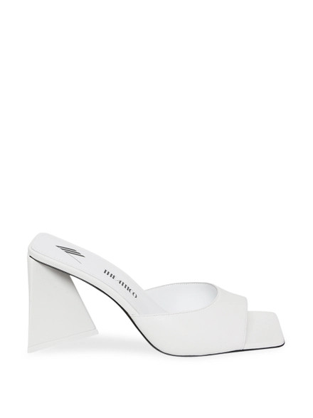 Devon Mule 115mm Sandal White | The Webster