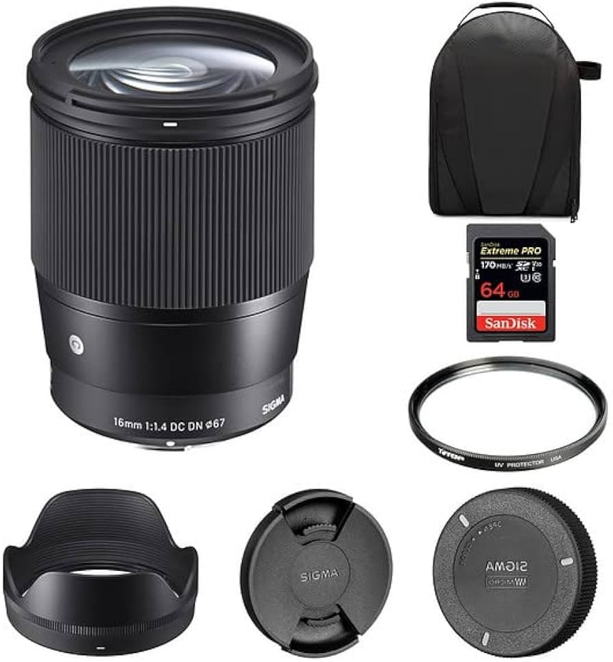 Sigma 16mm f/1.4 DC DN Contemporary Lens for Sony E | APS-C Format, Super Multi-Layer Coating, We... | Amazon (US)