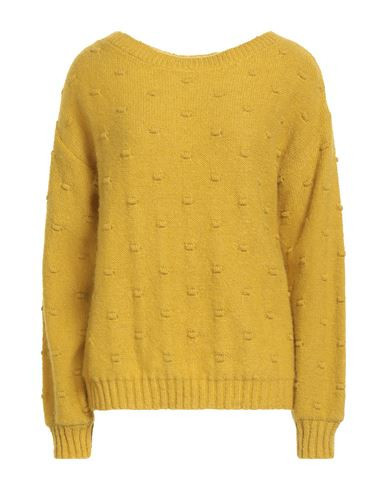 Manila Grace Woman Sweater Mustard Size M Acrylic, Mohair wool, Polyamide, Wool | YOOX (US)