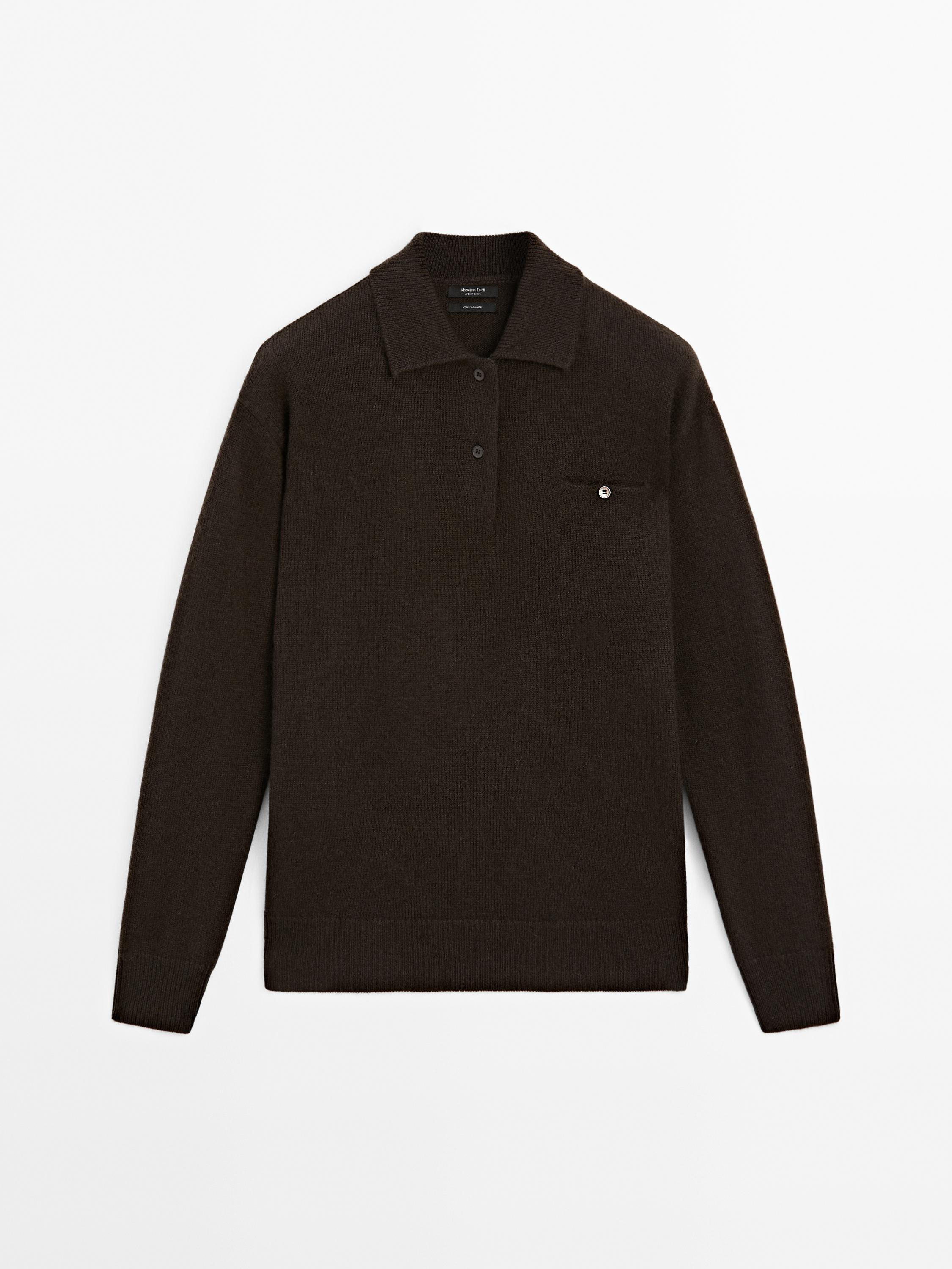 Pullover aus 100 % Kaschmir mit Tasche | Massimo Dutti DE