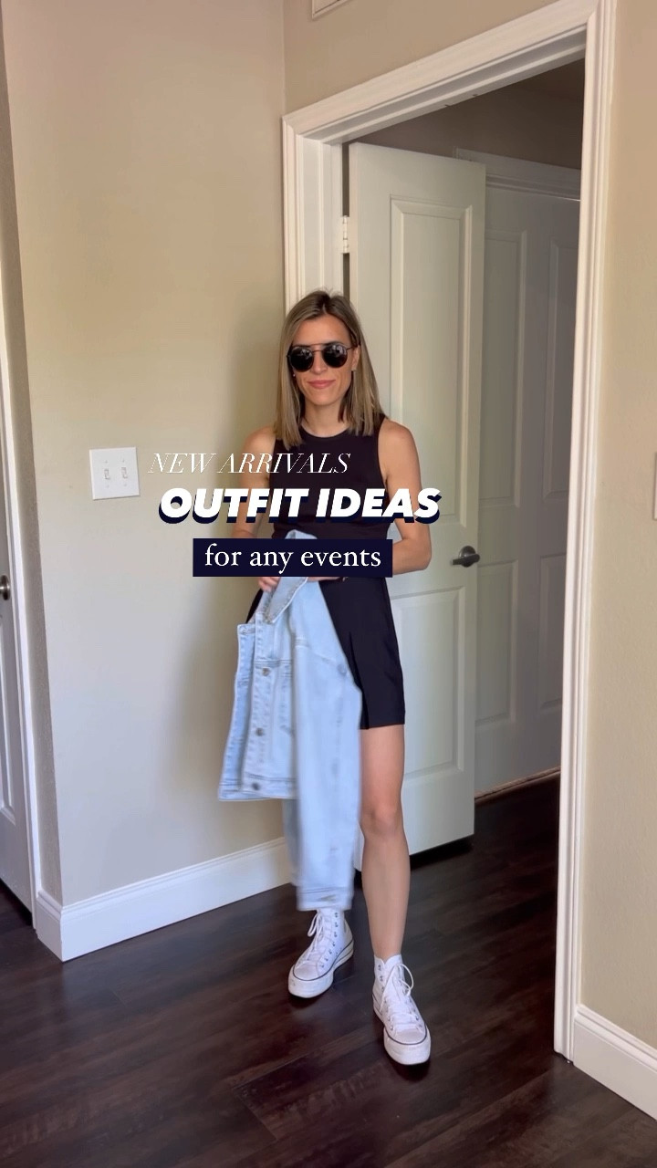 USE CODE: BLAMEITONDEDE for extra 15% off 
Skort size small
Jacket size medium 
Tailored Pants & shorts  size 26 
Cargo pants size 26 (sized up once) 
Sweater tanks size small
Denim shorts size 25 


#LTKsalealert #LTKstyletip #LTKunder100