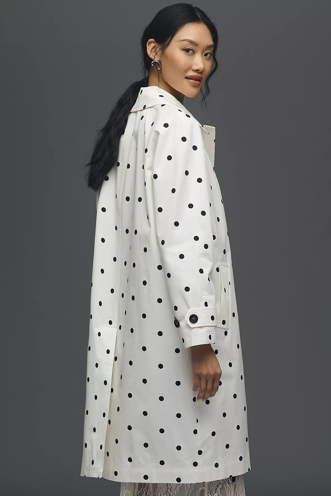 Avec Les Filles Polka Dot Car Coat | Anthropologie (US)