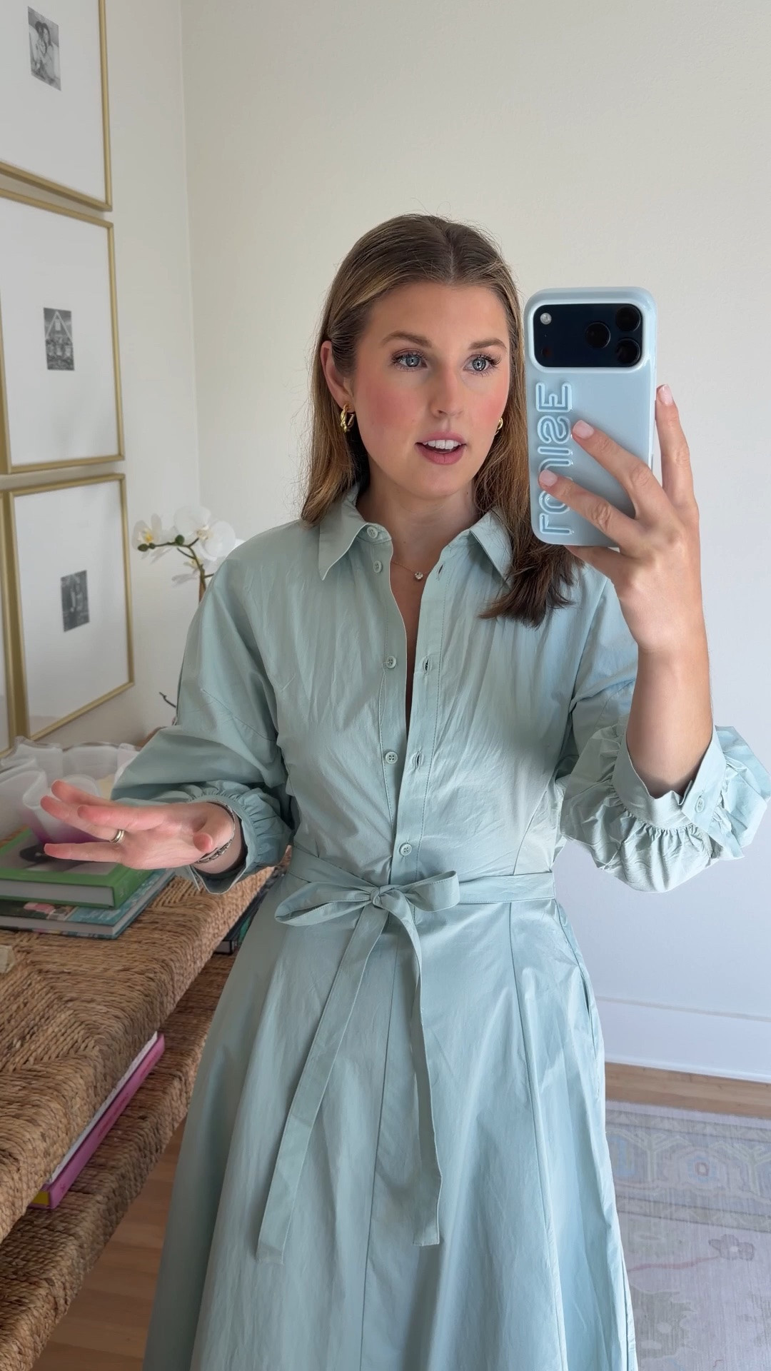 Shirtdress from Zara! Wearing a S