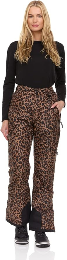 Arctic Quest womens Snow Ski Pants Water Resistant Softshell Insulated Flare for Snowboarding Hik... | Amazon (US)