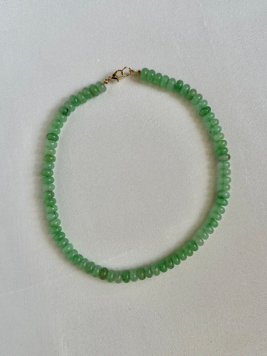 The Gabby  Jade Beaded Gemstone Necklace - Etsy | Etsy (US)