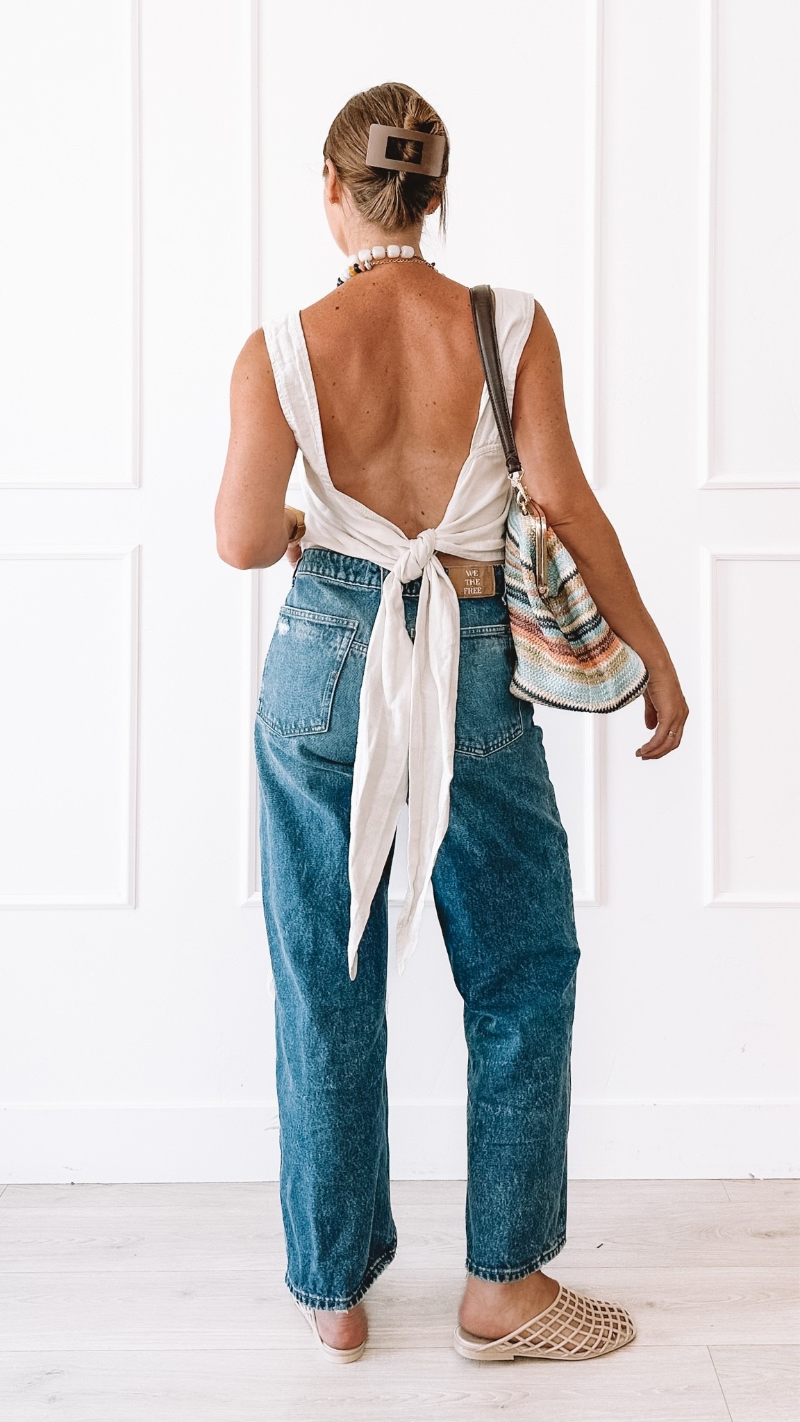 Baggy Jeans + Open Back Summer Outfit (top is from beachwood)

#LTKootd #LTKmomlife #LTKgrwm