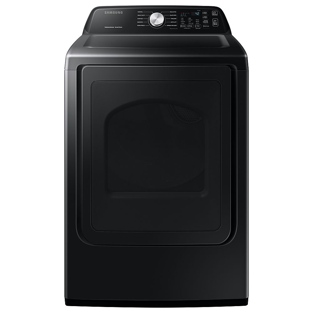 Samsung 7.4 cu. ft. Large Capacity 10-Cycle  Electric Dryer with Sensor Dry Brushed black DVE45T3... | Best Buy U.S.
