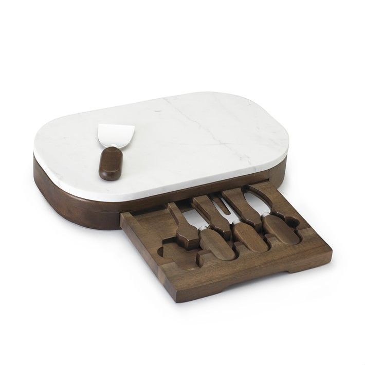 Marble Cheese Board Set with Knives | Williams-Sonoma