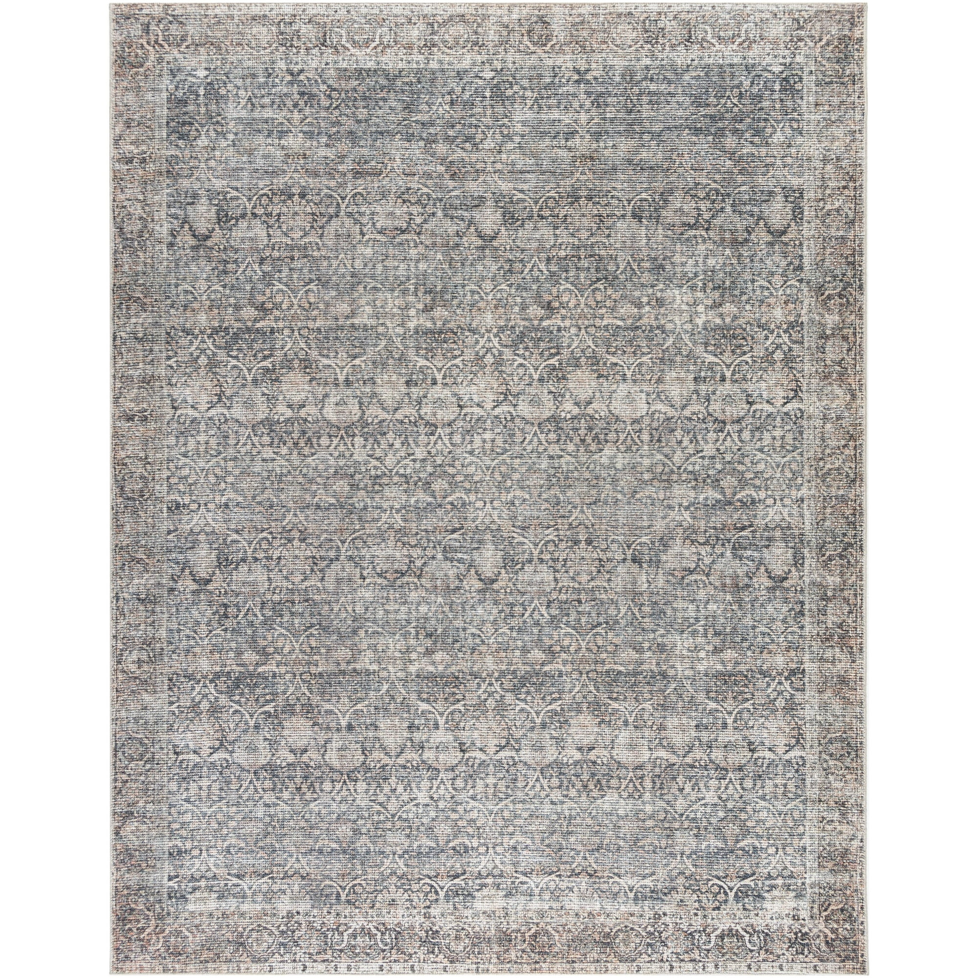 Better Homes and Gardens Damask Multi 8x10 Area Rug | Walmart (US)