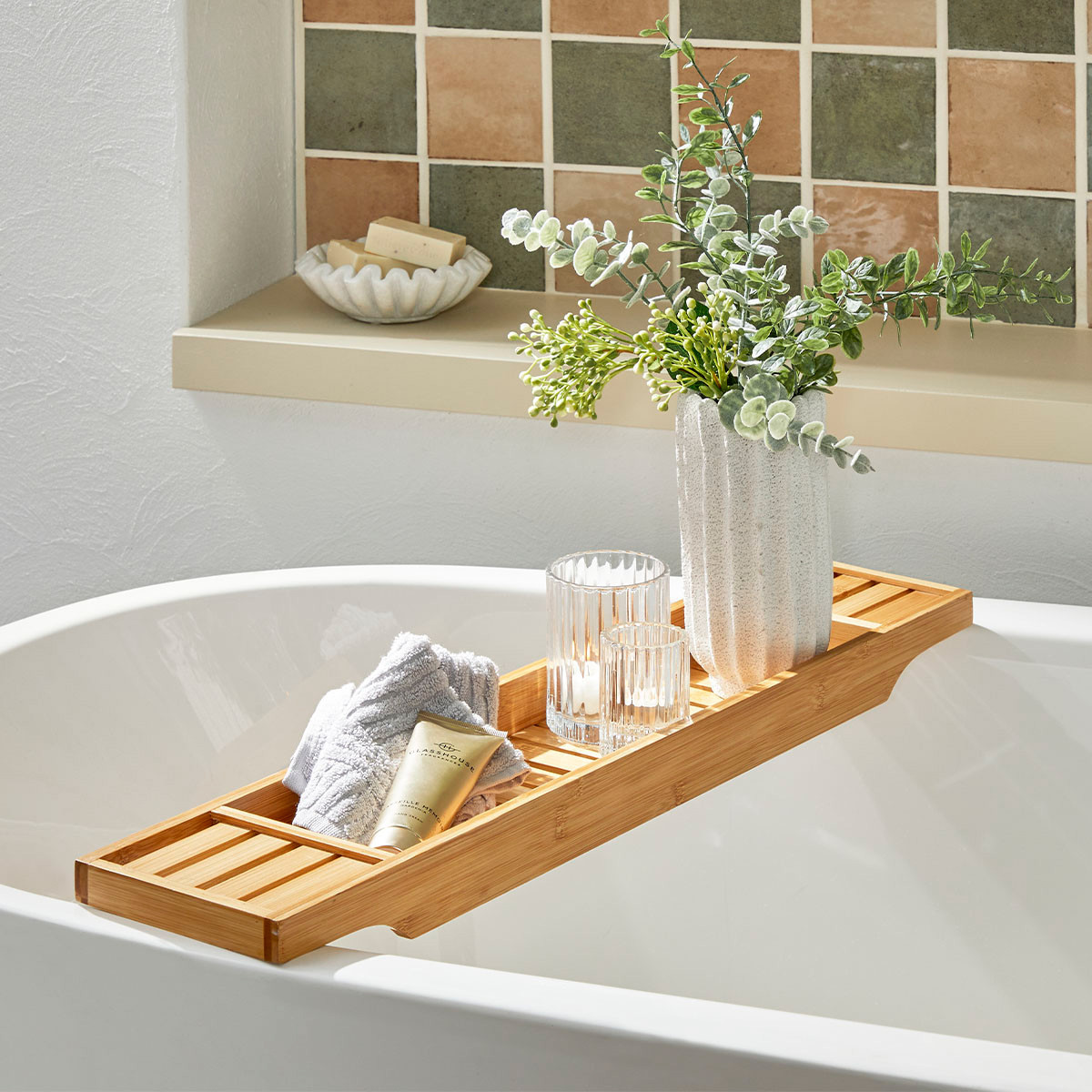 Sanctuary Natural Bath Caddy | Pillow Talk AU