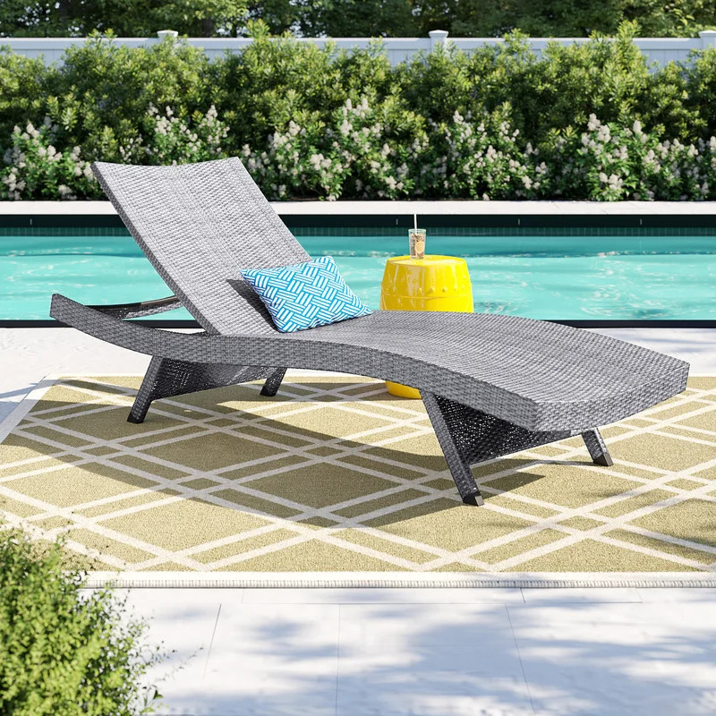 Rebello Outdoor Wicker Chaise Lounge | Wayfair North America