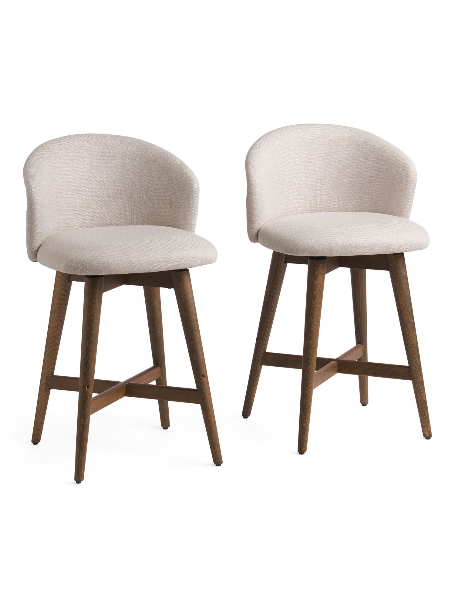 Set Of 2 Performance Fabric Swivel Counter Stools | Marshalls