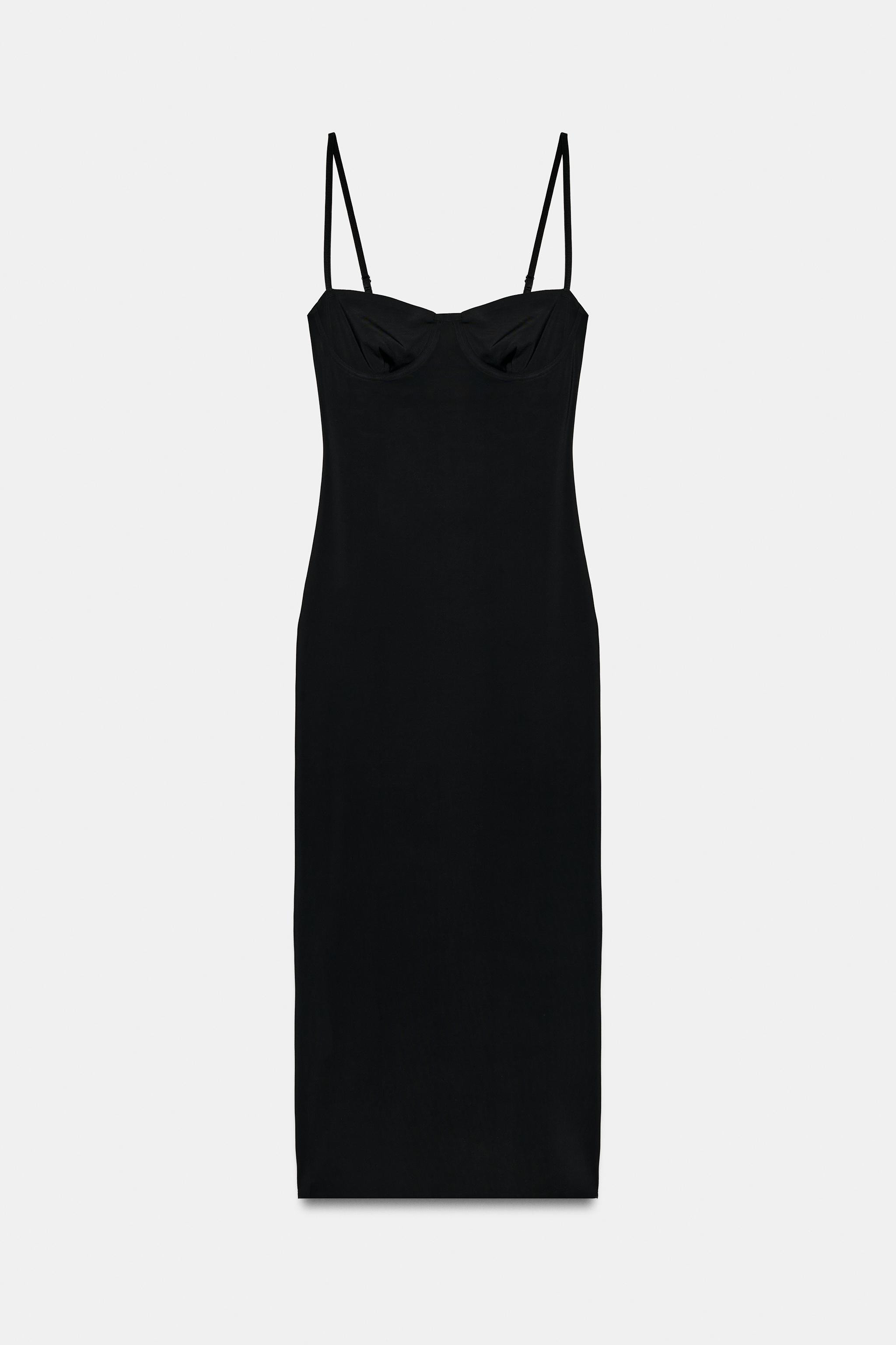 POLYAMIDE MIDI DRESS | Zara US