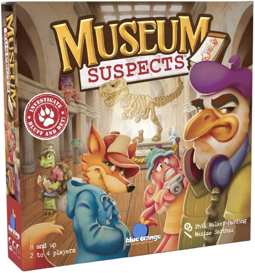 Blue Orange Games Museum Suspects Board Game - Family or Adult Strategy Board Game for 2 to 4 Pla... | Amazon (US)