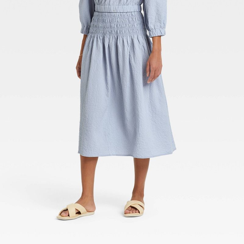 Women's Smocked Waist Midi Skirt - A New Day™ | Target