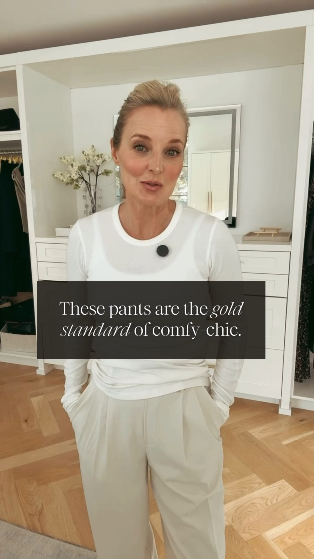 Can’t stop, won’t stop sharing about these pants! They look exactly like dressy trousers, but are made of a moisture-wicking, lightweight performance material that’s super cool and sleek. With functional belt loops, you can dress them up or down effortlessly. There’s no zipper or button, just a stretchy waistband with a drawcord to tighten the waist. Wear them to the office, to dinner, traveling, running errands, sporting events, you name it. If white isn’t your color, these also come in 12 other colorways, including an ultra cool pinstripe. And, they’re available in 3 inseam lengths.

#LTKSeasonal