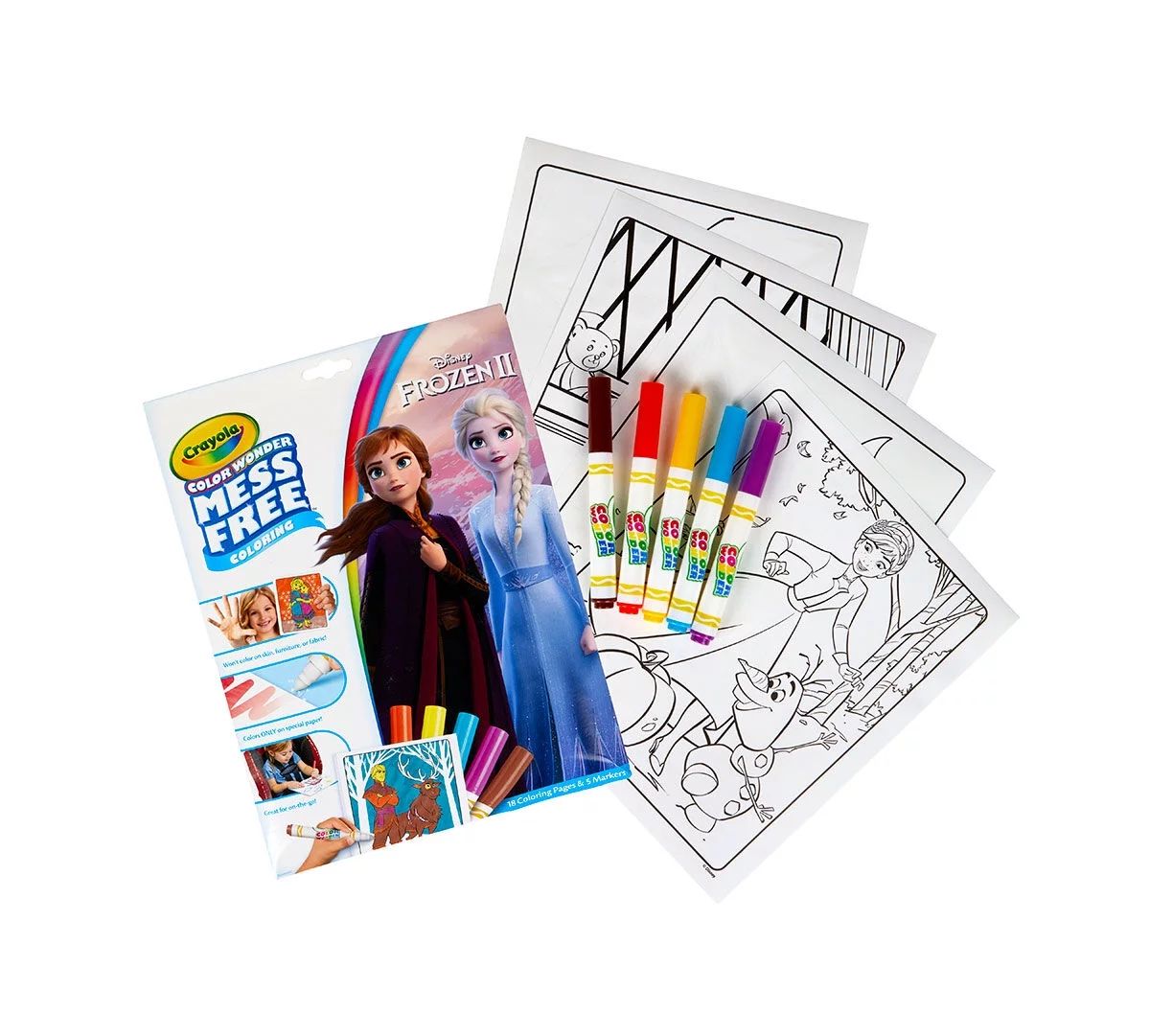 Crayola Color Wonder Mess Free Frozen 2 Coloring Set, Stocking Stuffers, 18 Pages, Child Ages 3+ ... | Walmart (US)