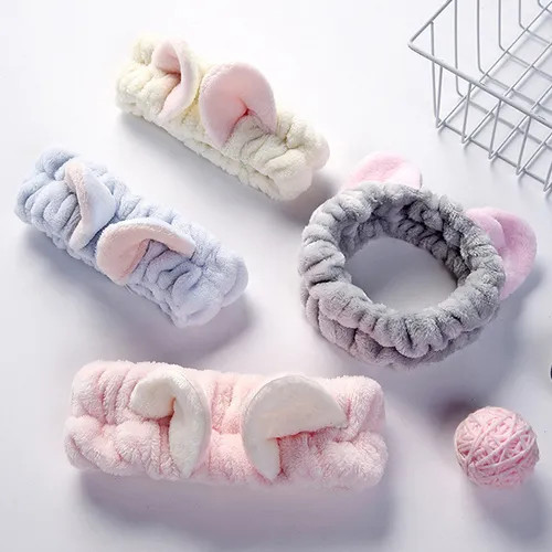 Honeyfluff - Chenille Animal Ear Face Wash Headband | YesStyle Global