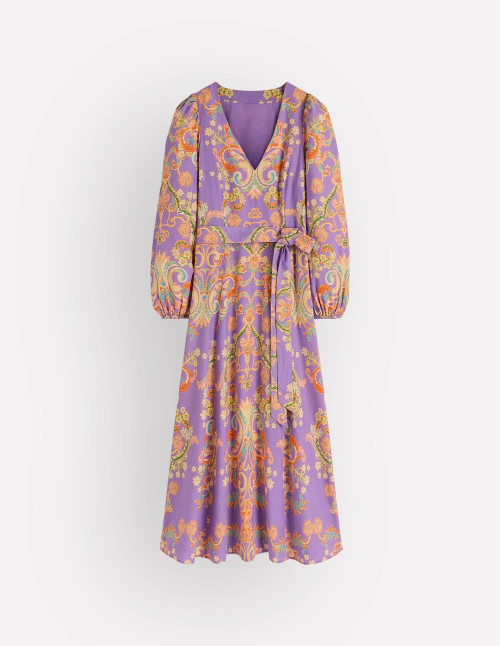 Florence Linen Blend Dress-Multi Enchanting Bouquet | Boden (US)