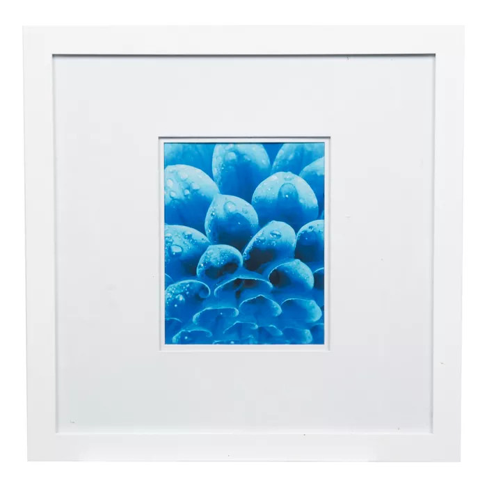 18" x 18" Wide Double Matted to 8" x 10" Frame White - Gallery Solutions | Target