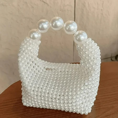Elegant Pearl Beaded Clutch Bag for Women Perfect for Weddings and Occasions | Walmart (US)