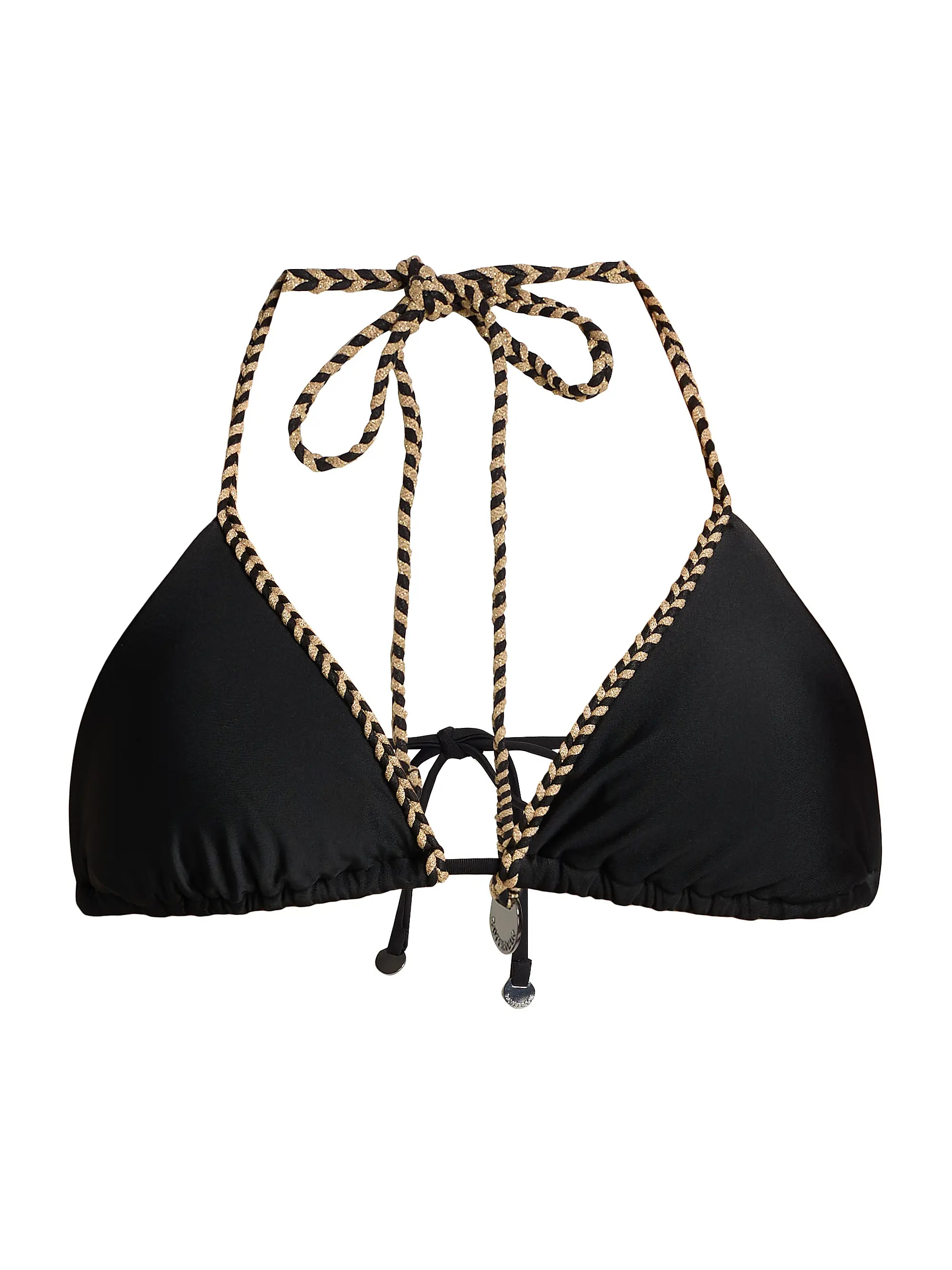 Ramy Brook Nikoleta Braided Triangle Bikini Top | Saks Fifth Avenue | Saks Fifth Avenue