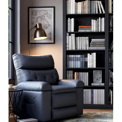 Oversized Recliner Chair, 360° Manual Rocker Swivel Recliner, Side Pockets And Cup Holders | Wayfair North America