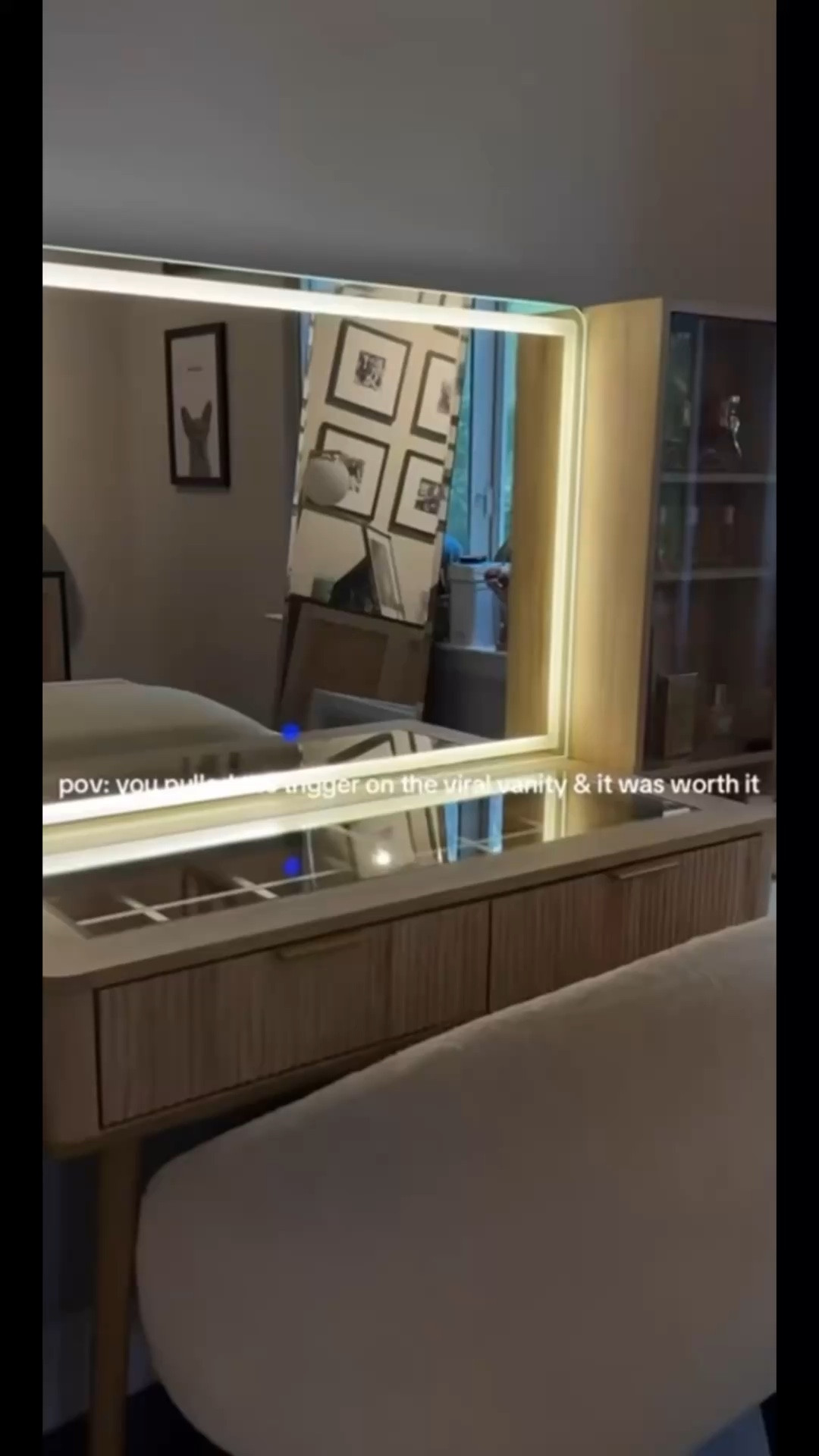 The vanity of my dreams with ample storage space, LED lights, outlets (for all your hair tools & charging needs), and sections for makeup organization!! What more could you ask for

#LTKBeauty #LTKStyleTip #LTKGiftGuide