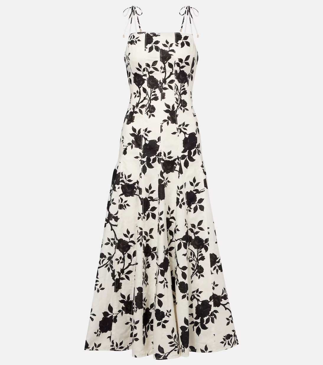 Floral linen and cotton midi dress | Mytheresa (US/CA)