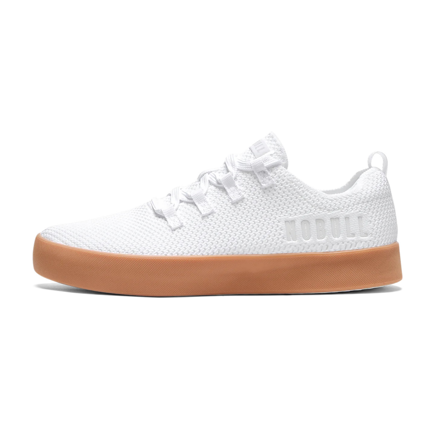Women's White Gum Recs Knit Shoes | NOBULL | NOBULL