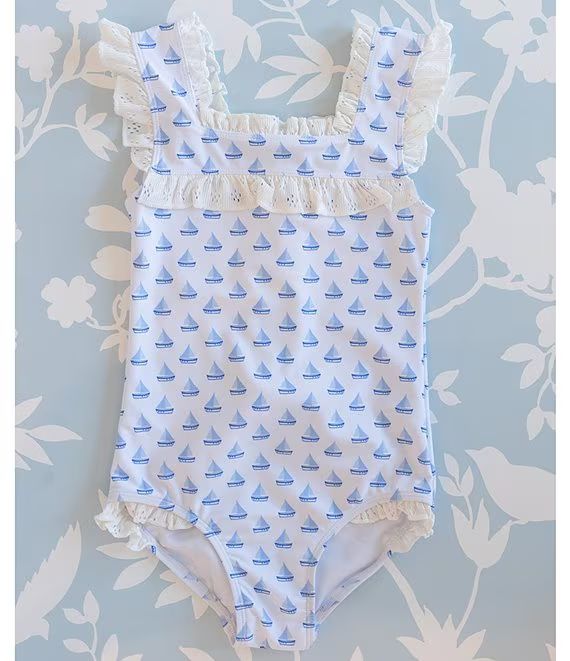 x The Broke Brooke Baby Girls Newborn-24 Months Cissy Sailboat Print One Piece Swimsuit | Dillard's