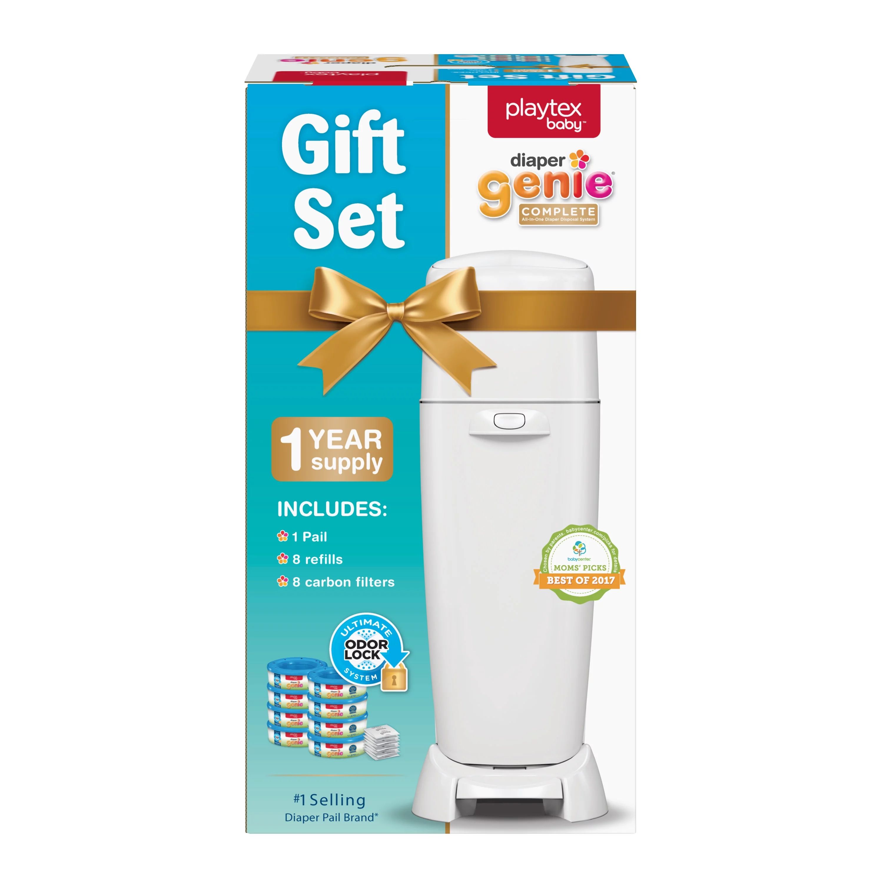 Playtex Baby Diaper Genie Complete Gift Set (1 Pail, 8 Refills, 8 Carbon Filters) | Walmart (US)
