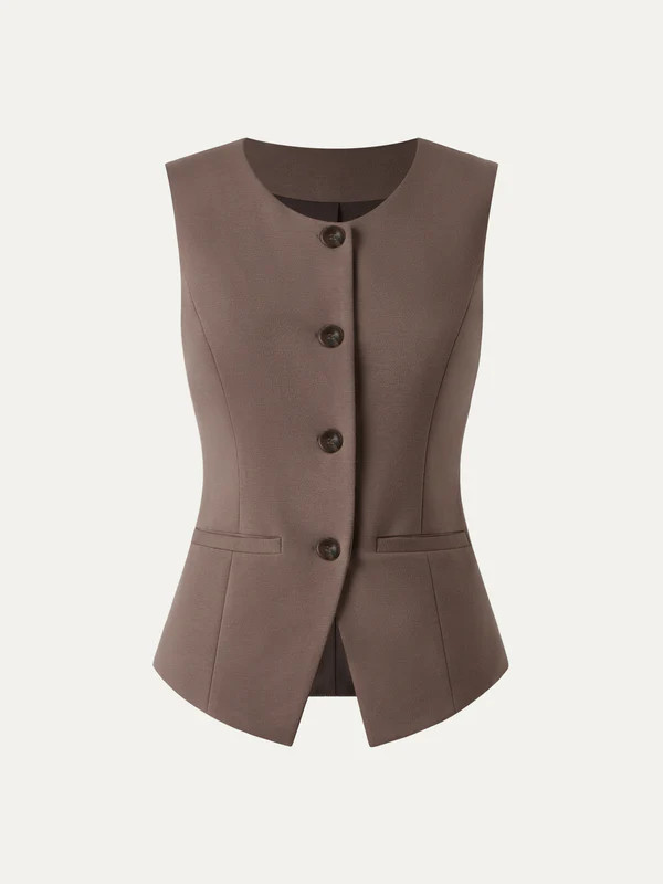 Office Staple Waistcoat with Pockets | OGLmove