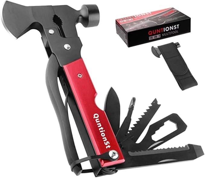 Camping Gear Multitool, Cool & Unique Birthday Gifts for Men Dad Husband Boyfriend, 16-in-1 Survi... | Amazon (US)