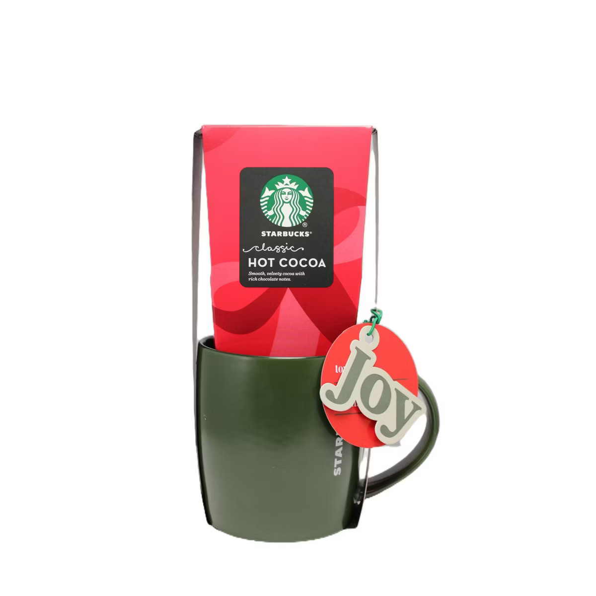 Starbucks Green Ceramic Mug With Cocoa Gift Set - 1oz/2pc | Target
