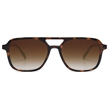 SOJOS Retro Aviator Sunglasses for Women Men,Trendy Rectangle Womens Mens Shades Sun Glasses SJ22... | Amazon (US)