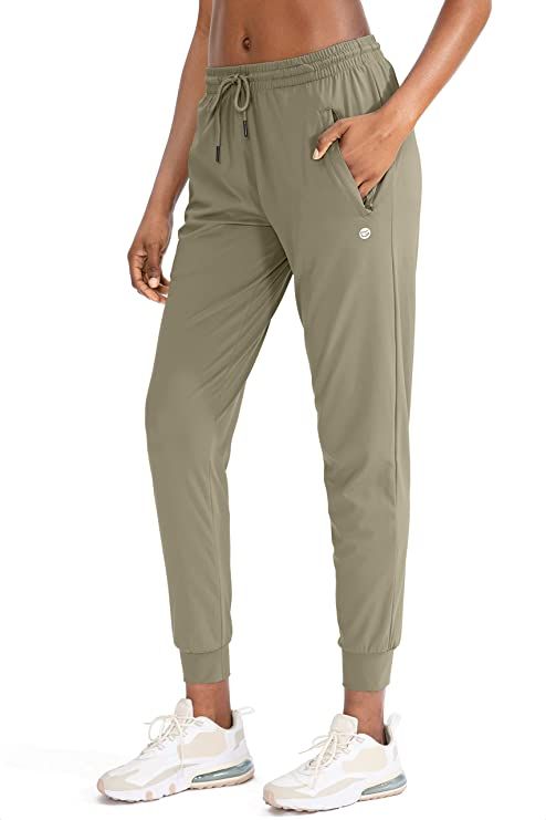 G Gradual Women's Joggers Pants with Zipper Pockets Tapered Running Sweatpants for Women Lounge, ... | Amazon (US)